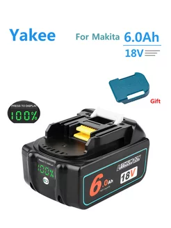 18V 6000mAh перезаряжаемый Makita Power Tool Yakee 198725914 купить за 3 334 ₽ в интернет-магазине Wildberries