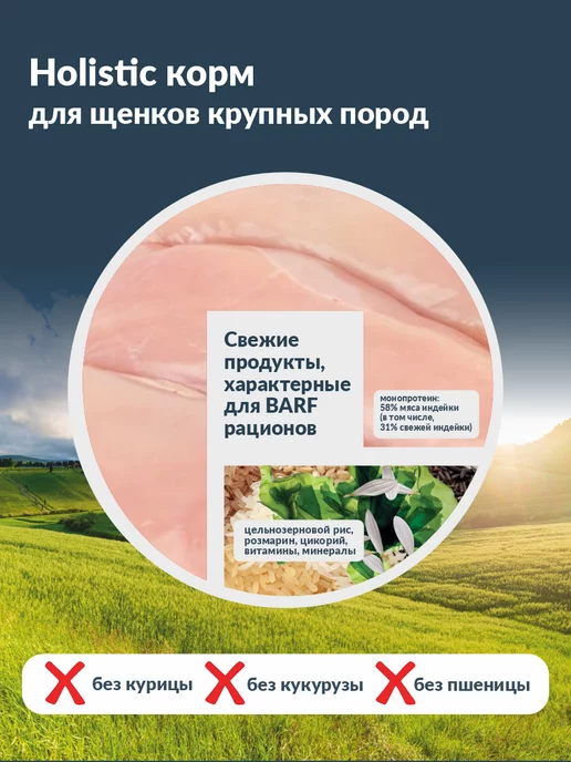 Сухой корм Ortipo для собак, крупные, щенки, 10 кг, фото 6
