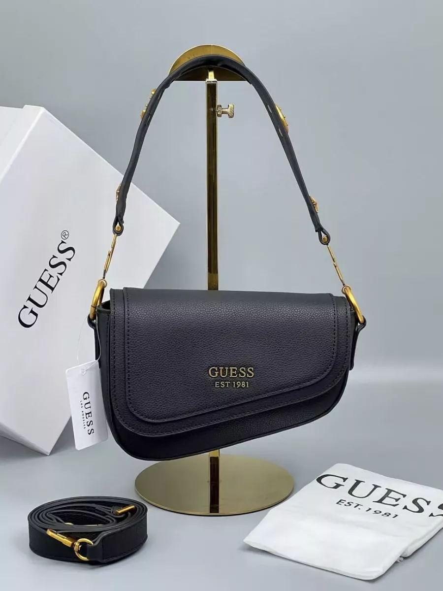 Сумка седло через плечо Guess 198758228 купить за 2 344 ₽ в  интернет-магазине Wildberries