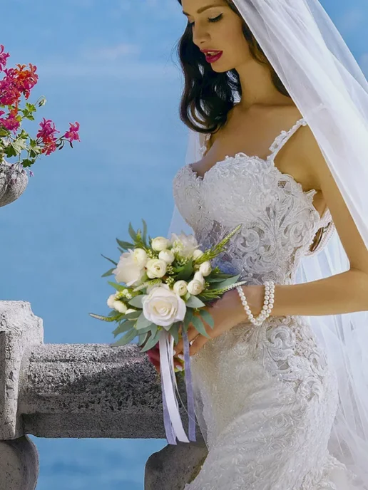 Flowery Club Букет свадебный искусственный для невесты дублер, вариант, фото 2