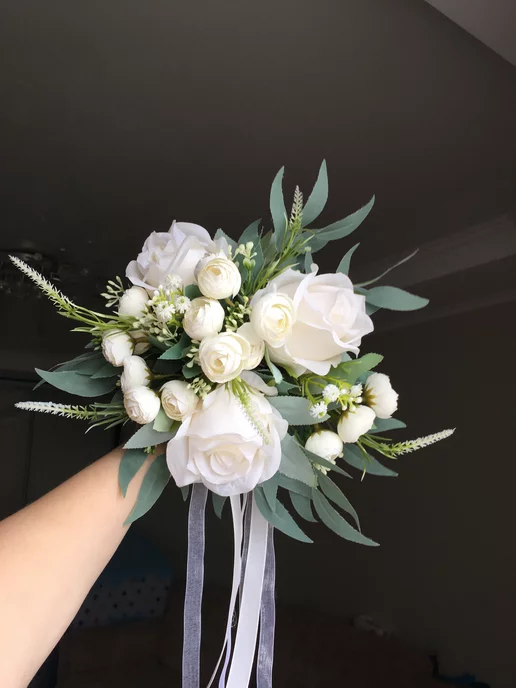 Flowery Club Букет свадебный искусственный для невесты дублер, вариант, фото 8
