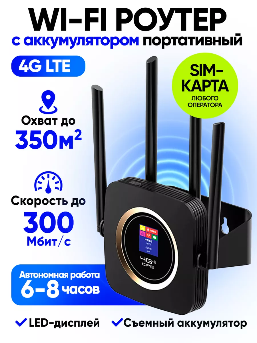 Роутер wi-fi с сим картой беспроводной уличный для интернета STIMAXON  198797345 купить за 2 745 ₽ в интернет-магазине Wildberries