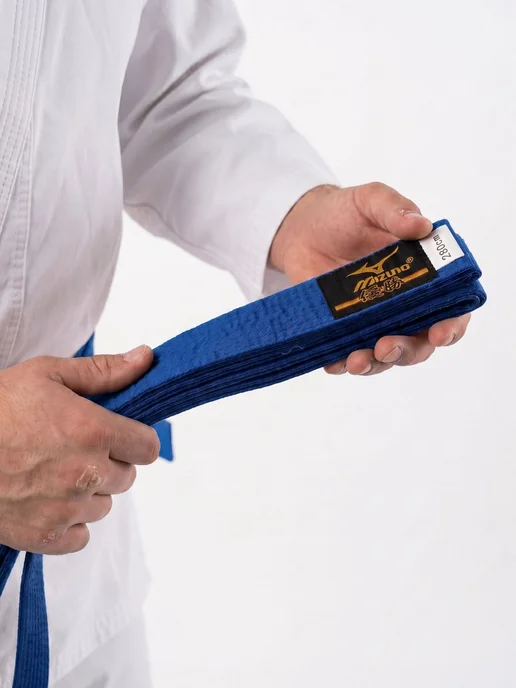 Mizuno Пояс для единоборств - дзюдо, каратэ, арб и др, синий, фото 3