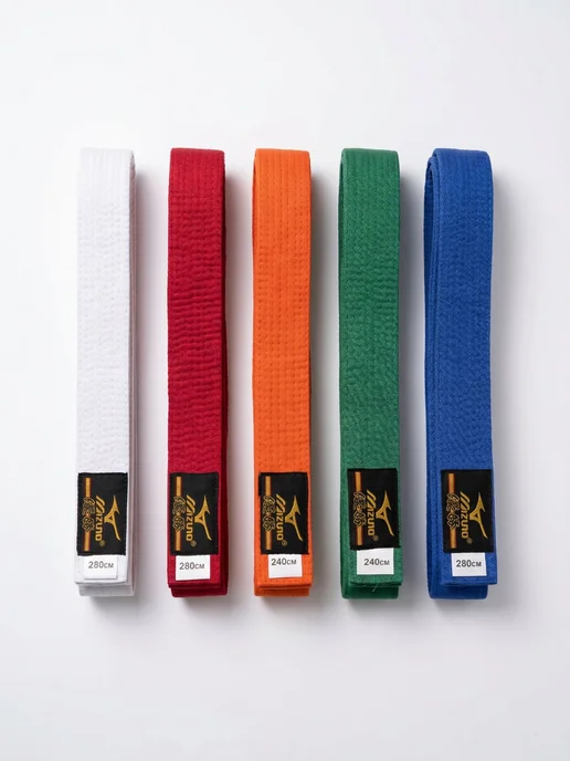 Mizuno Пояс для единоборств - дзюдо, каратэ, арб и др, синий, фото 8