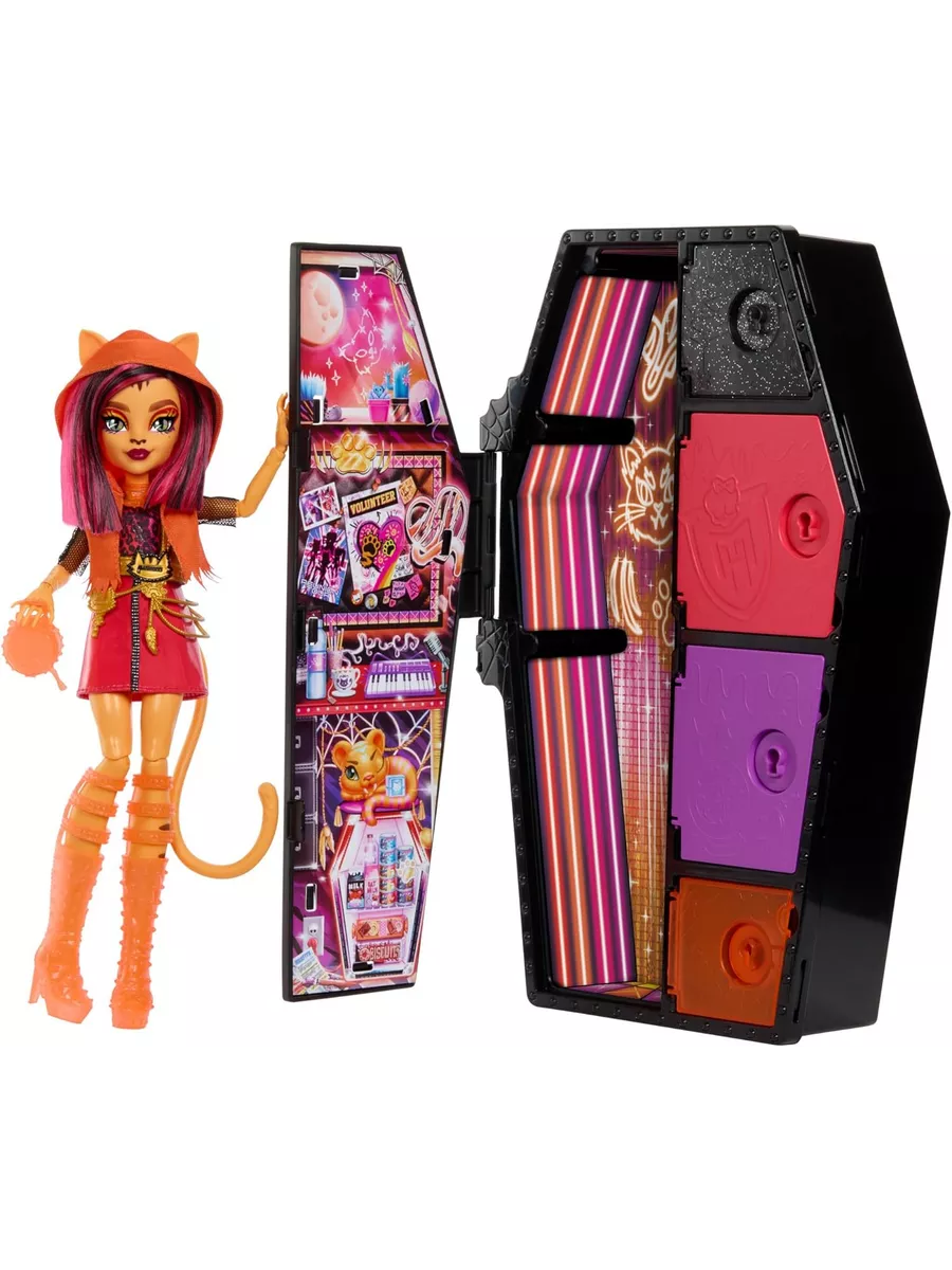 Кукла Neon Frights Новинка Toralei Stripe HNF80 Monster High 198832943  купить за 6 650 ₽ в интернет-магазине Wildberries