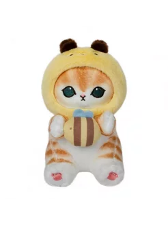 Милая игрушка "Кошка в капюшоне 23 см Желтый 198923610 купить за 548 ₽ в интернет-магазине Wildberries
