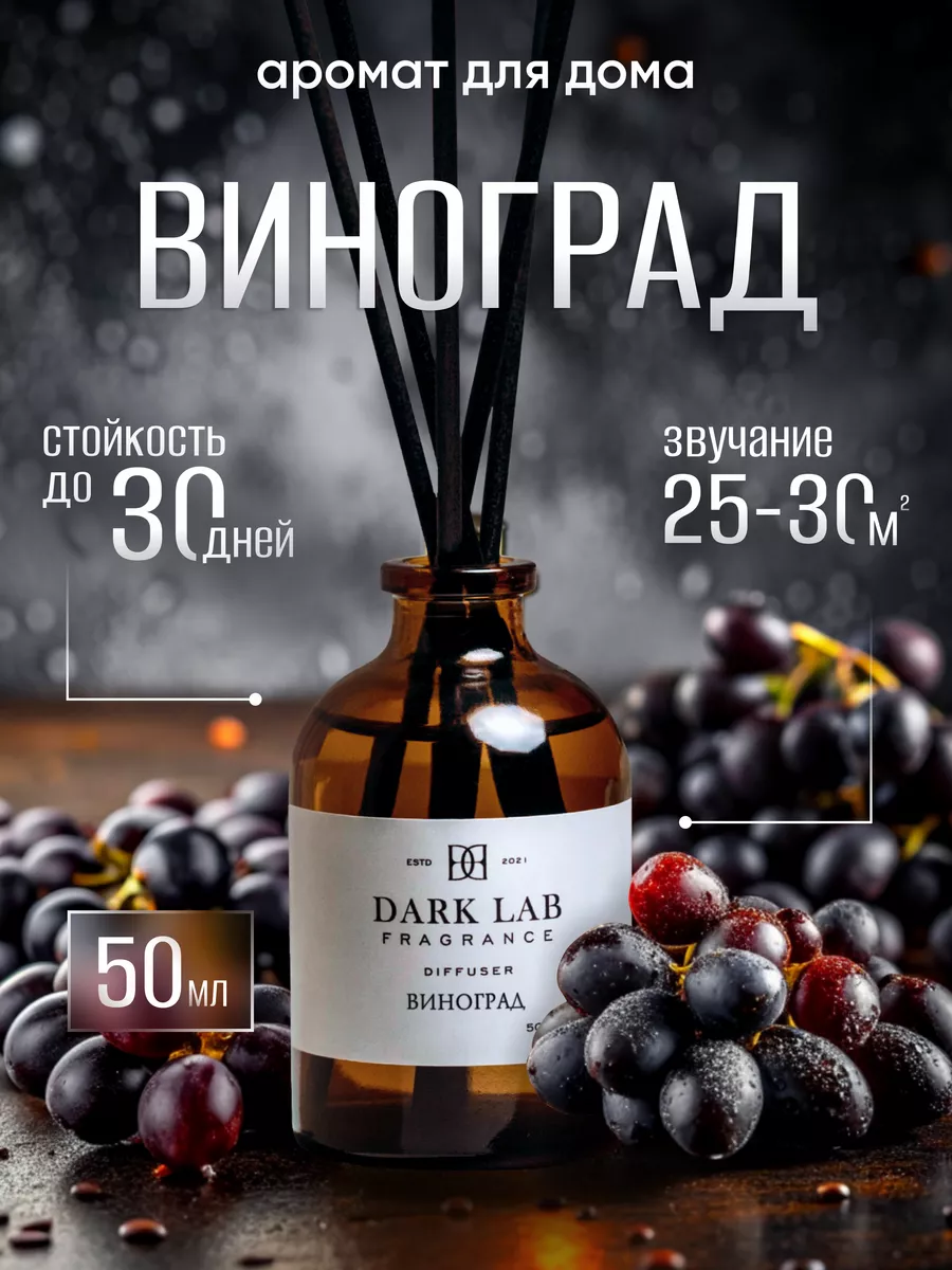 Диффузор для дома Виноград Dark Lab 198943758 купить за 445 ₽ в  интернет-магазине Wildberries