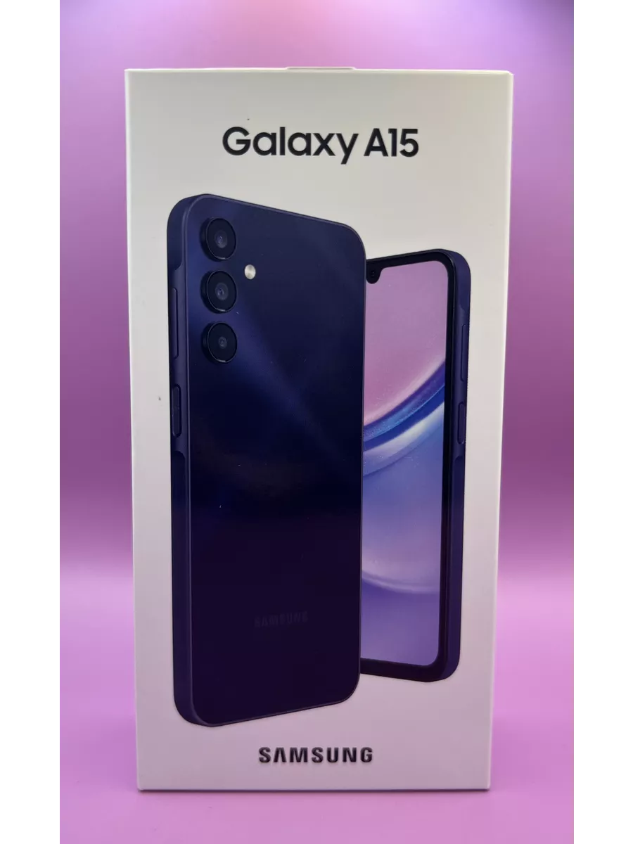 Смартфон Samsung Galaxy A15 6/128 Гб, темно-синий Samsung 198946652 купить  за 15 674 ₽ в интернет-магазине Wildberries