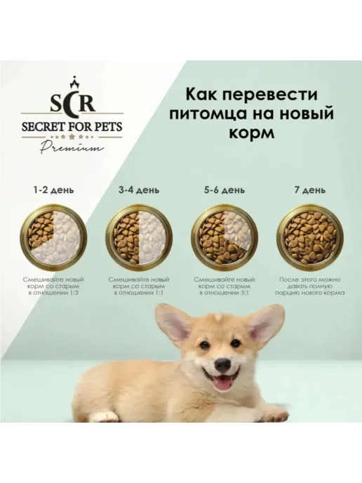 Сухой корм SECRET Маленьких для собак, курица, 2 кг, фото 8