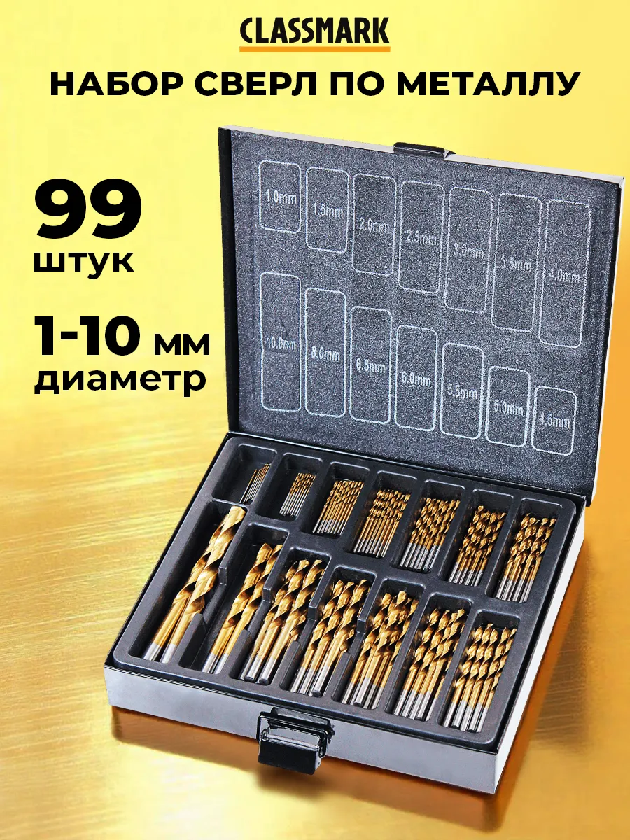 Набор сверл по металлу в...