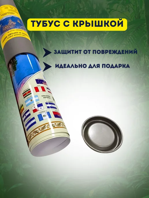 ГЕОДОМ Карта Страны и народы мира Настенная Ламинированная, вариант, фото 3
