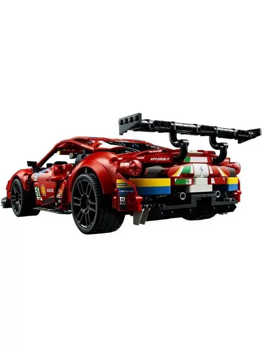 LEGO Конструктор Техник Феррари Ferrari 488 GTE 1677д, красный, фото 8