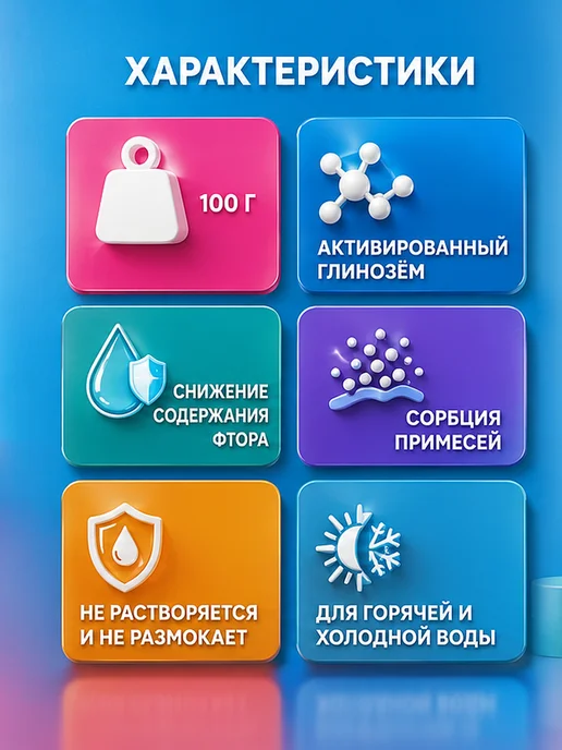 MEGAPLANE Наполнитель для фильтра воды от фтора для душа 100гр, 100 г, фото 2