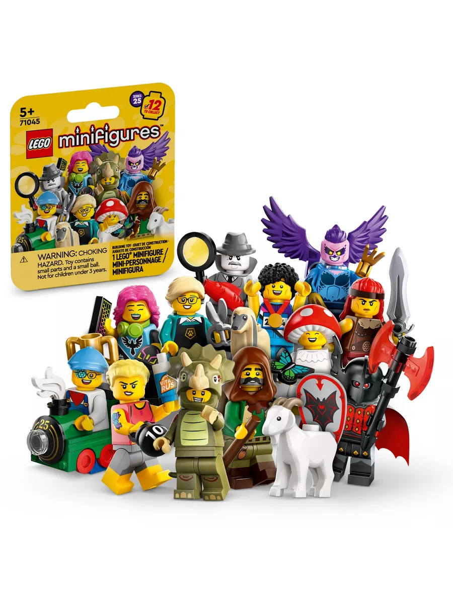 LEGO Minifigures series 25 серия Минифигурки ЛЕГО 71045 LEGO 199326907  купить за 837 ₽ в интернет-магазине Wildberries