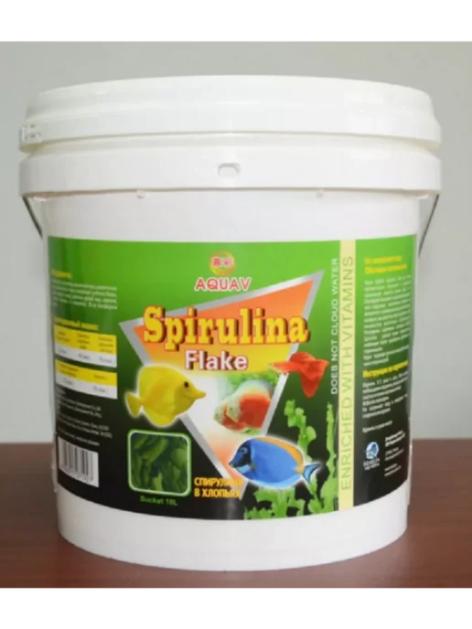 AQUAV Spirulina Flake Спирулина в хлопьях 50г, 50 г, фото 4