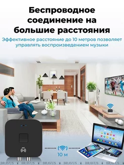 Приемник Bluetooth 5. 0 стерео аудио ресивер для колонок AdaptersGoods 199372898 купить за 943 ₽ в интернет-магазине Wildberries