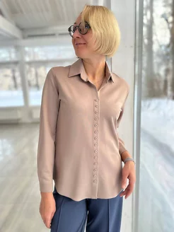 Блузка трикотажная поло весенняя NIKA_&_COLLECTION 199426039 купить за 1 509 ₽ в интернет-магазине Wildberries