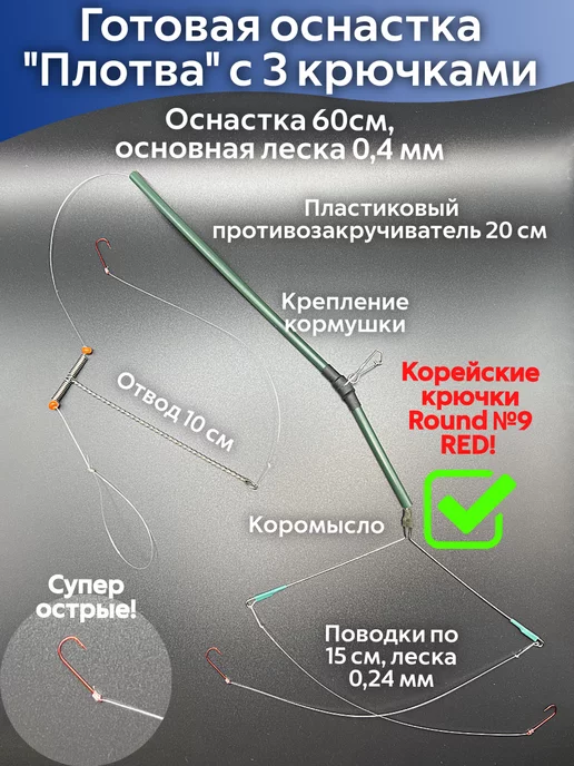 NeoFisher Готовая оснастка Плотва для рыбалки 2 шт, 2 шт, фото 2