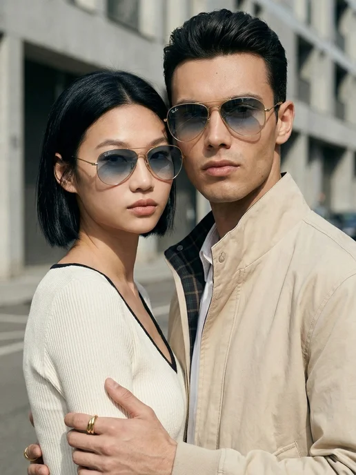 Ray-Ban Солнцезащитные очки RB3025-001 3F 62-14, синий, фото 3