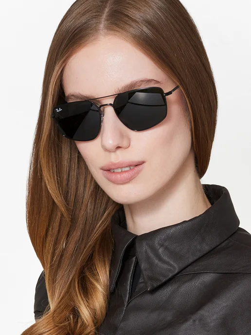 Ray-Ban Очки солнцезащитные RB3666-002 31, оригинал, черный, фото 4