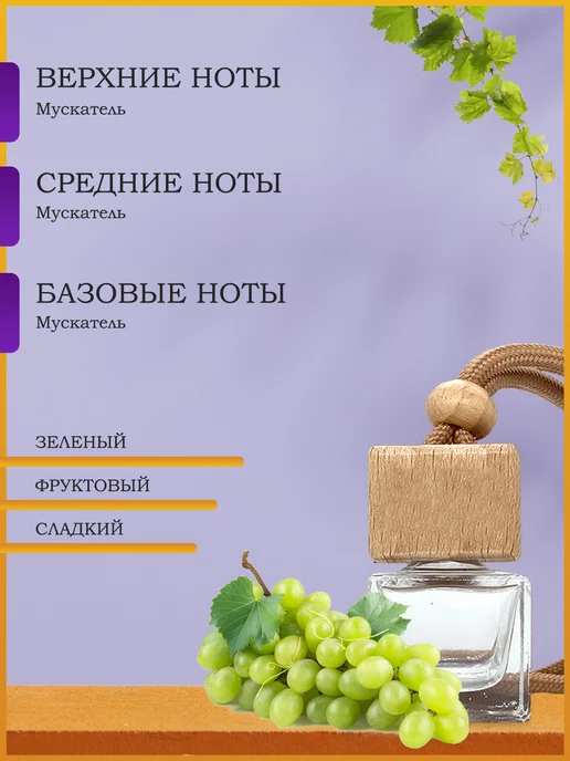 Natamika Мускатель Ароматизатор в машину подвесной вонючка, вариант, фото 2