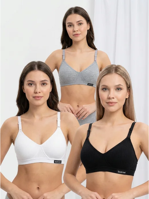 sports belt Бюстгальтер без косточек для подростка, черный, фото 5