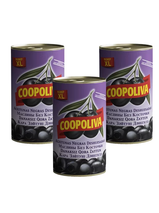 Coopoliva Маслины без косточки XL Куполива, 350гр 370мл, 3шт, 350 г, 370 мл, фото 8