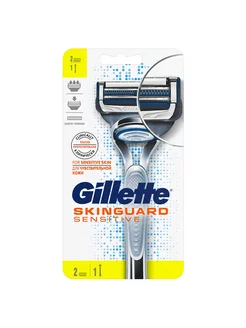 Станок для бритья Skinguard Sensitive+2 кассеты, Gillette 199719164 купить за 3 239 ₽ в интернет-магазине Wildberries