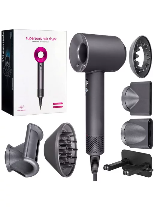 babyliss Фен для волос профессиональный, серый, фото 3