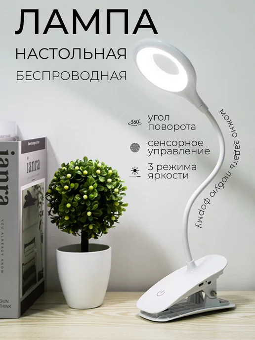 DesignRooms Лампа настольная для школьника светодиодная USB