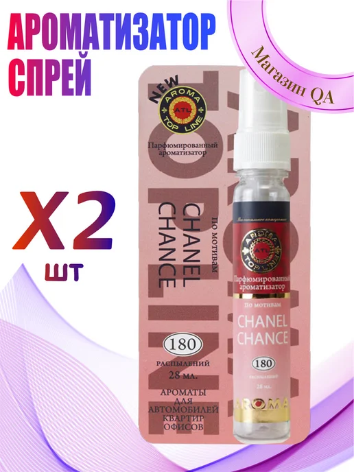 Aroma top line Ароматизатор спрей в машину Aroma №10 Chance, вариант