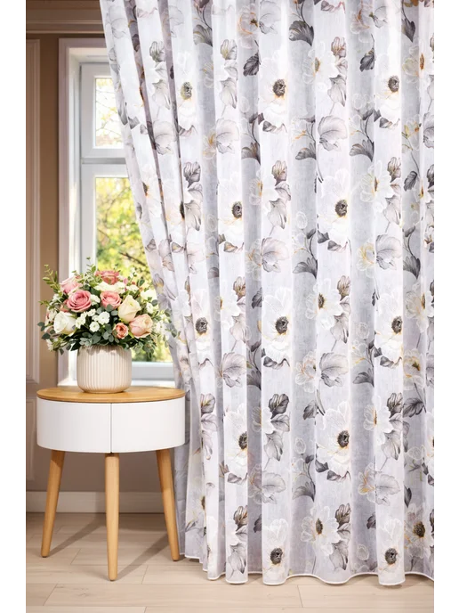 Muss_home Тюль в спальню гостиную 200х250 длинный, 200x250, фото 2