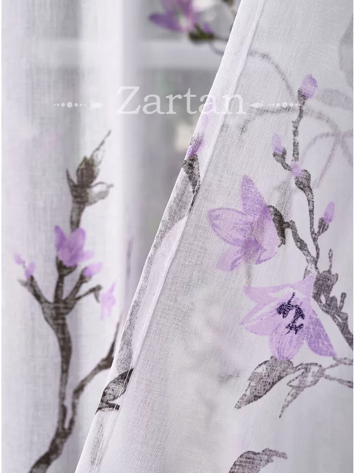 Zartan Готовый тюль Сакура под лен 200х250 см 1 шт, 200x250 см, 1 шт, фото 6