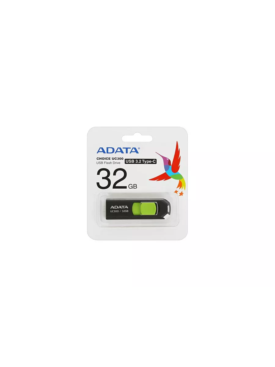 Память OTG USB Flash 32 ГБ ADATA UC300 ACHO-UC300-32G-RBK/G ADATA 199840961  купить за 1 374 ₽ в интернет-магазине Wildberries