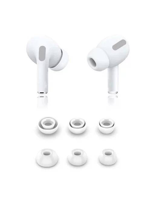 Maestro Store Комплект амбушюр для AirPods Pro 1, 2 (3 размера XS, S, L), белый, фото 6