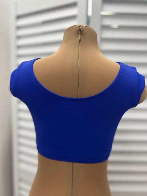 SARDANA DRESS Спортивный топ для бальных танцев однотонный черный, синий, фото 4