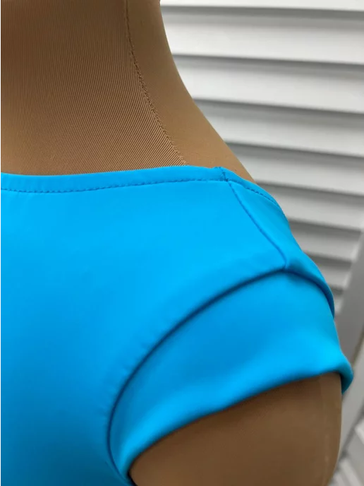 SARDANA DRESS Спортивный топ для бальных танцев однотонный черный, голубой, фото 3