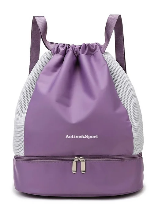 SHOPBAGS4U Рюкзак сумка подростку девочке для тренировок бассейна, фиолетовый, фото 8