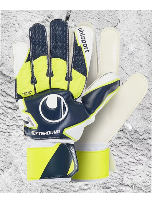 Фансмаркет Вратарские перчатки UHLSPORT Soft Advanced, синий