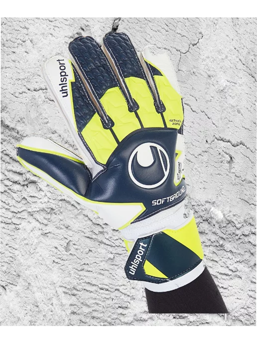 Фансмаркет Вратарские перчатки UHLSPORT Soft Advanced, синий, фото 2