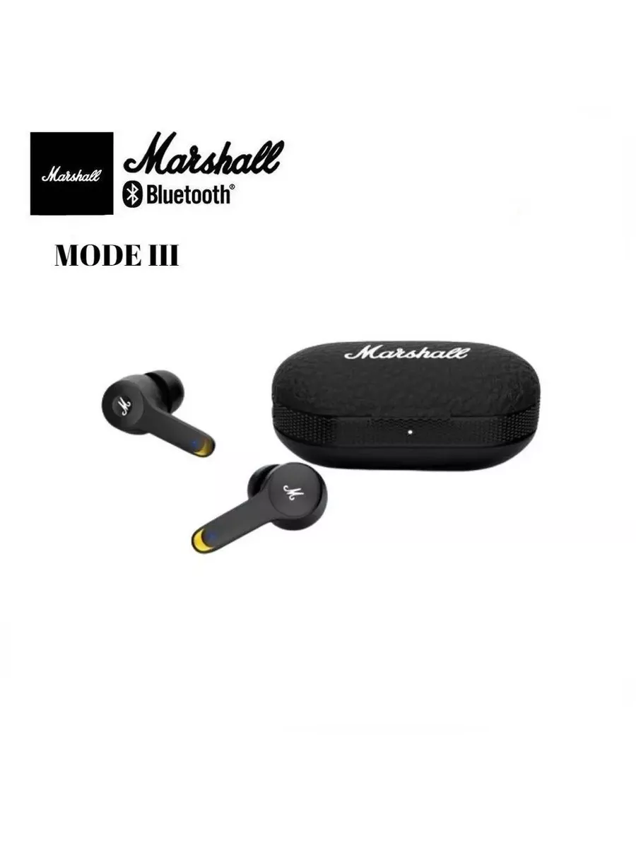 Наушники Marshall Mode III Черные Marshall 199987588 купить за 865 ₽ в  интернет-магазине Wildberries