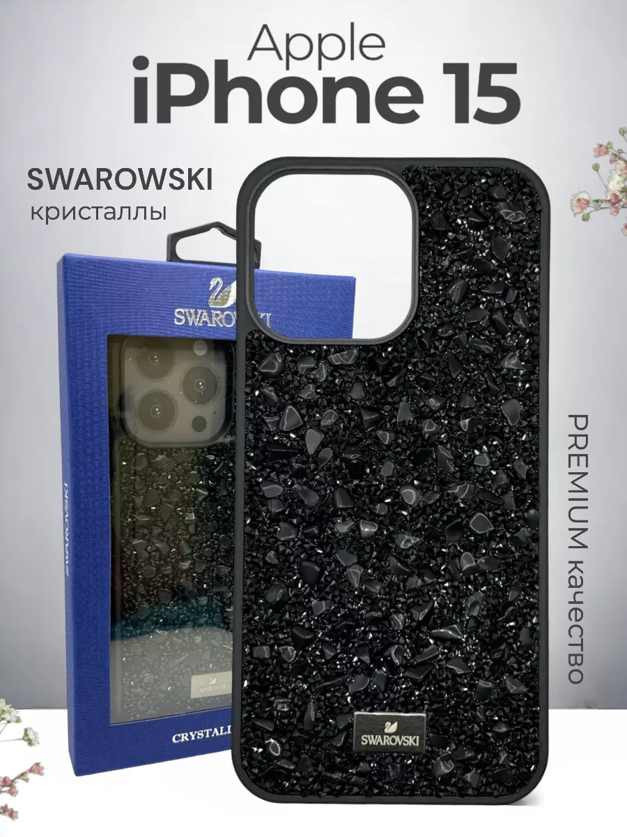 Чехол на Iphone 15 со стразами Swarovski MAVI.SHOP 200003373 купить в  интернет-магазине Wildberries