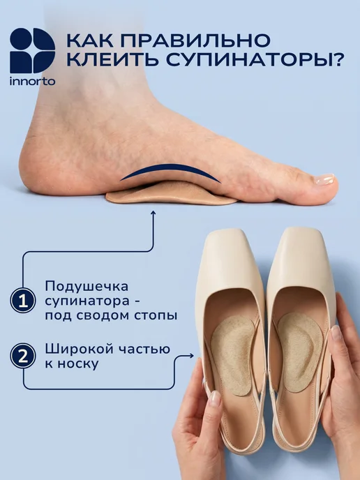 INNORTO Супинаторы ортопедические гелевые, вариант, фото 2
