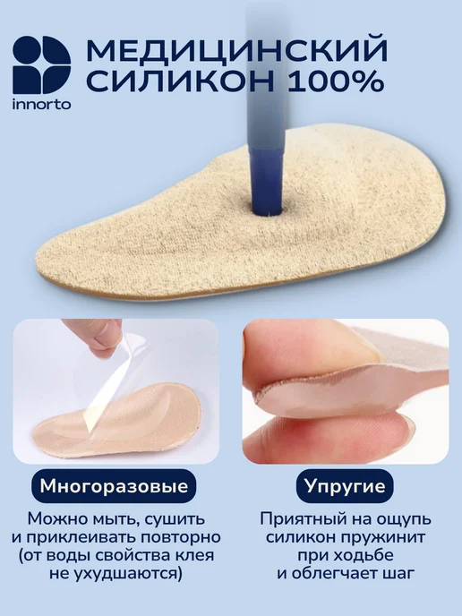 INNORTO Супинаторы ортопедические гелевые, вариант, фото 4