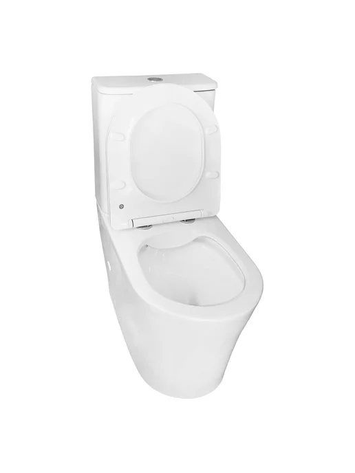 Azario Унитаз напольный с бачком безободковый Anteo Round AZ-1219A, белый, фото 6