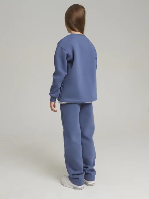 Valeur KIDS Теплый костюм с начесом, синий, фото 4