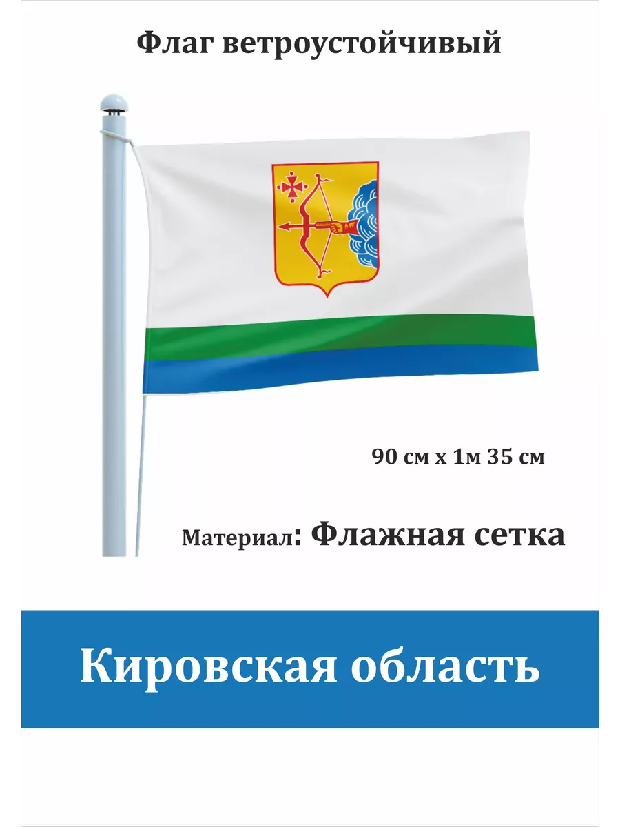 Односторонний флаг Кировская область