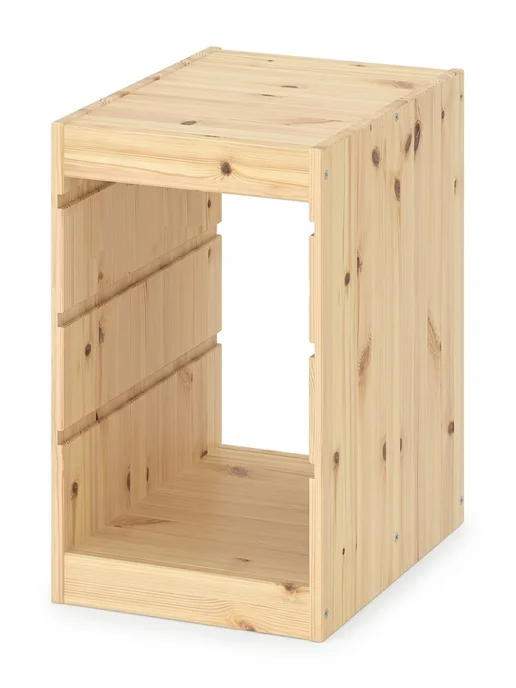 IKEA Стеллаж для игрушек ТРУФАСТ вертикальный, сосна, желтый