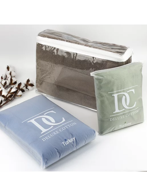 Deluxe Cotton Полотенце банное большое 75х145, 50x80, фото 8