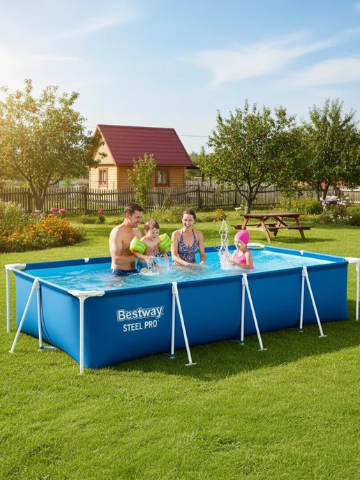Bestway Бассейн каркасный 400х211х81 см Steel Pro, 400x211x81 см, фото 6
